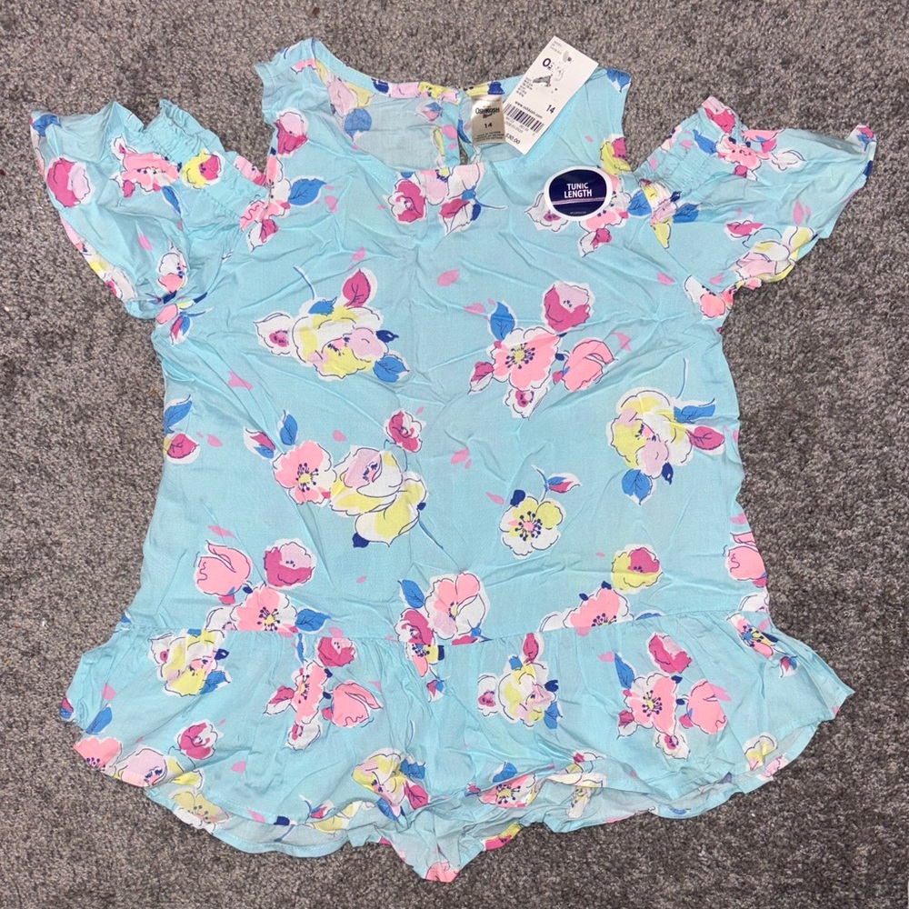 OshKosh B'gosh Blue Floral Tunic